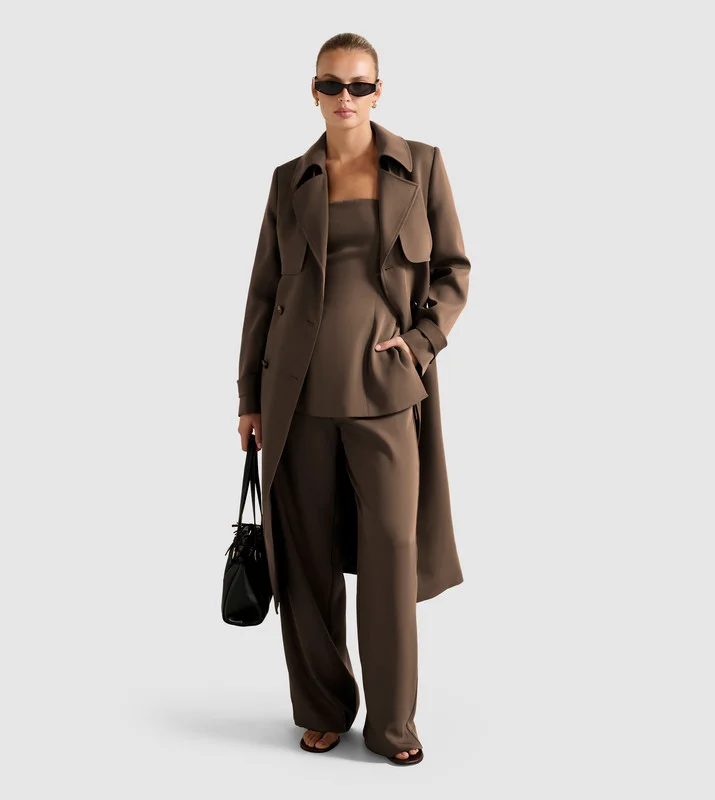 DELILAH Pocket Detail Soft Trench Coat